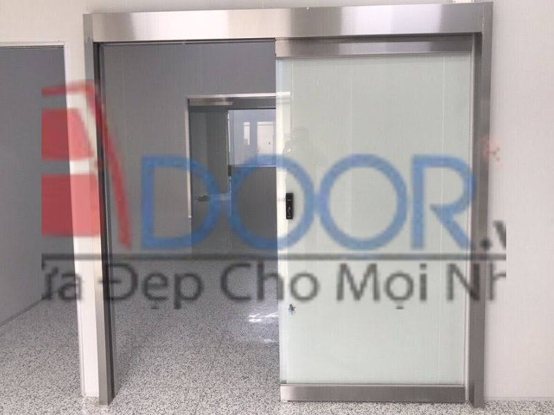 Mẫu Cửa kính tự động trượt 1 cánh tại tam kỳ
