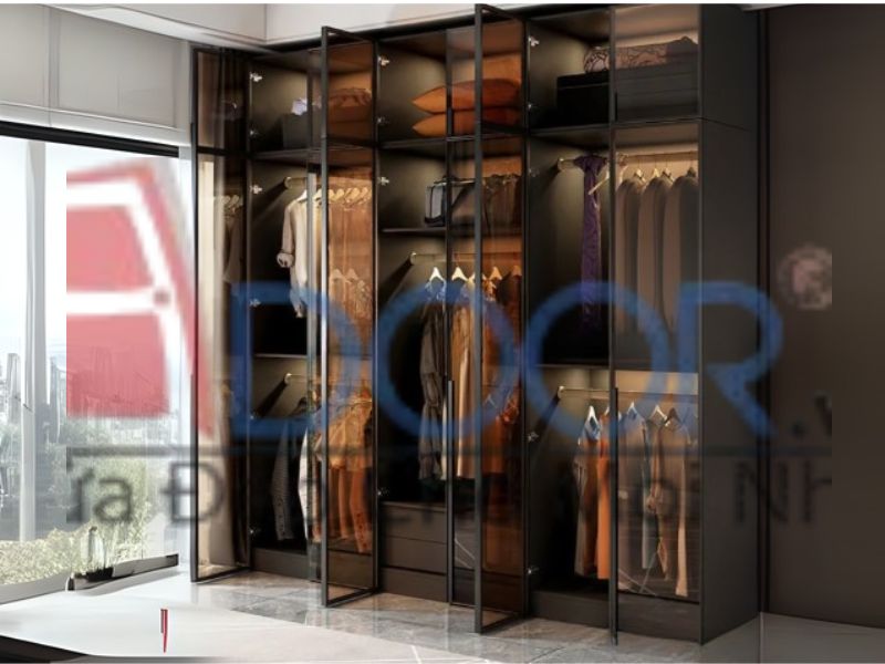 Giá tủ quần áo cánh kính Adoor khung nhôm xingfa cao cấp