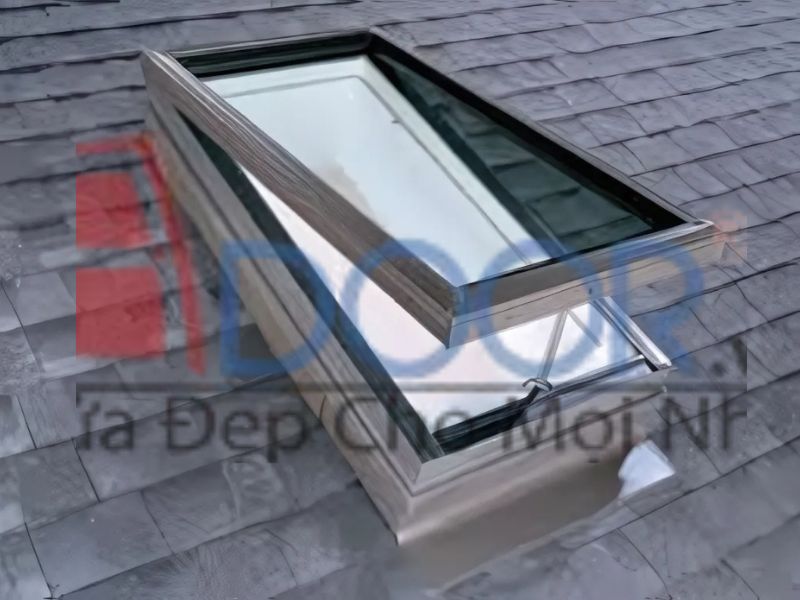 Mẫu Giếng trời mở lật 1 cánh tại quy nhơn