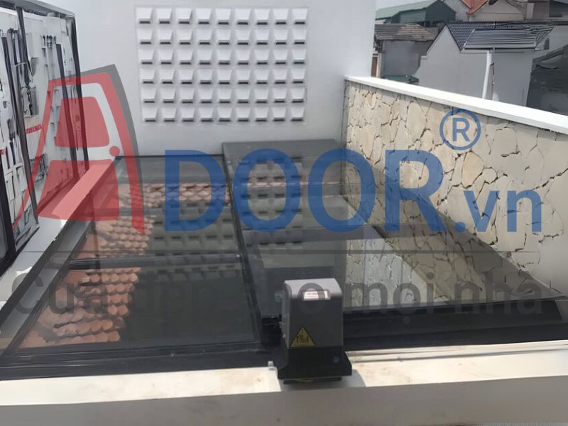 Mẫu Giếng trời mở trượt 2 cánh tại biên hòa