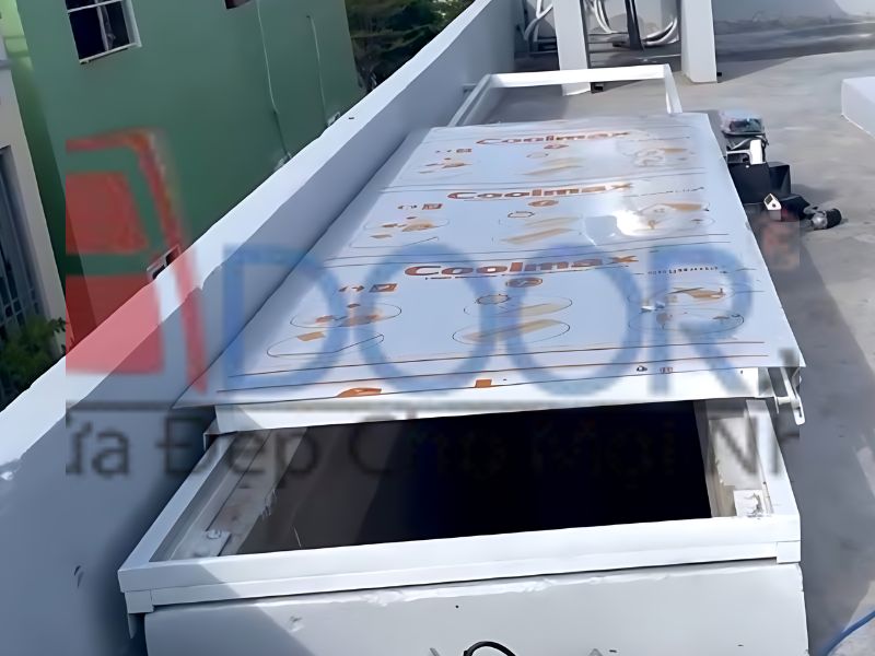 Mẫu Giếng trời mở trượt dọc tại quy nhơn