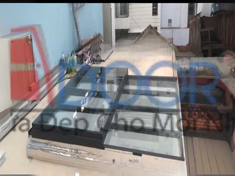 Mẫu Giếng trời tự động trượt ngang tại rạch giá