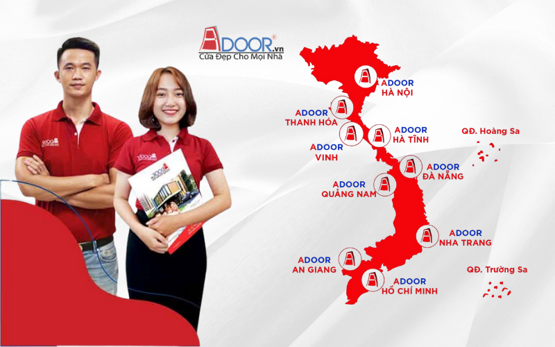 Mạng lưới phân phối rộng lớn của Adoor cửa cuốn công nghệ Đức tại Hội An