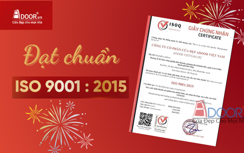 Chứng nhận về chất lượng cửa cuốn Đài Loan tại Tam Kỳ