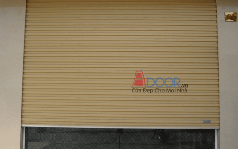 Mẫu cửa cuốn Đài Loan tự động bằng tôn mạ màu