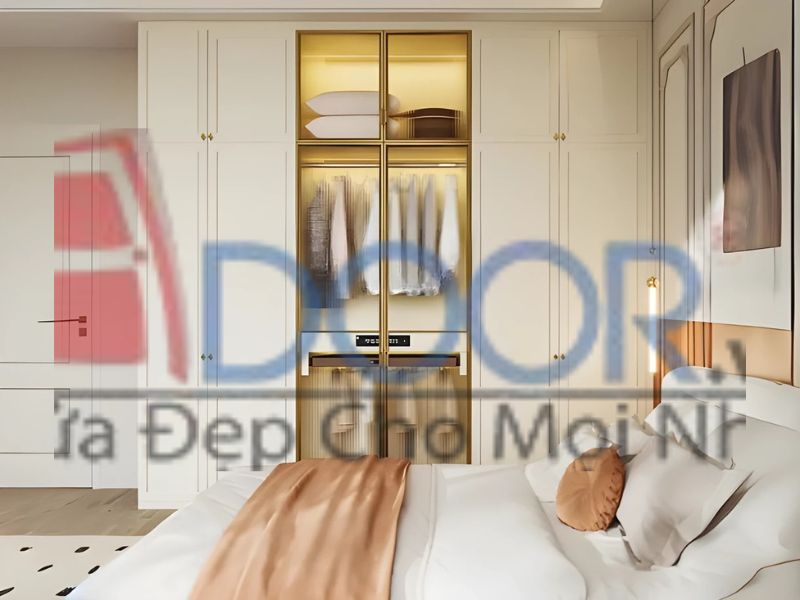 Mẫu tủ quần áo cánh kính hiện đại sang trọng Adoor