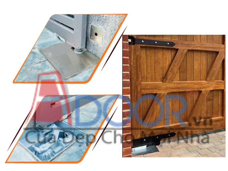 Mẫu cửa cổng tự động âm sàn 02