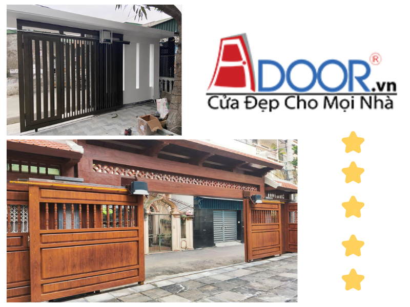 Mẫu Cửa Cổng Trượt Tự Động