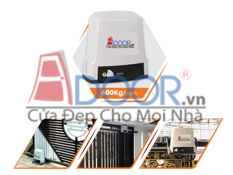 Mẫu cửa cổng trượt ngang tự động +1