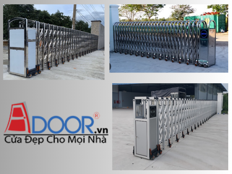 Mẫu Cửa Cổng Xếp Gọn Tự Động