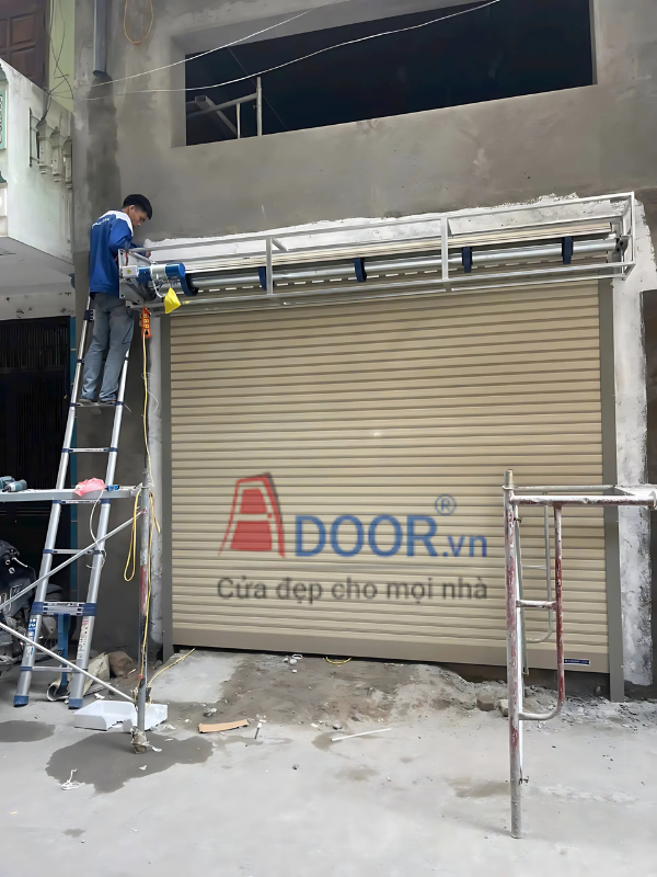 Mẫu cửa cuốn khe thoáng tại Tân Uyên MT500R