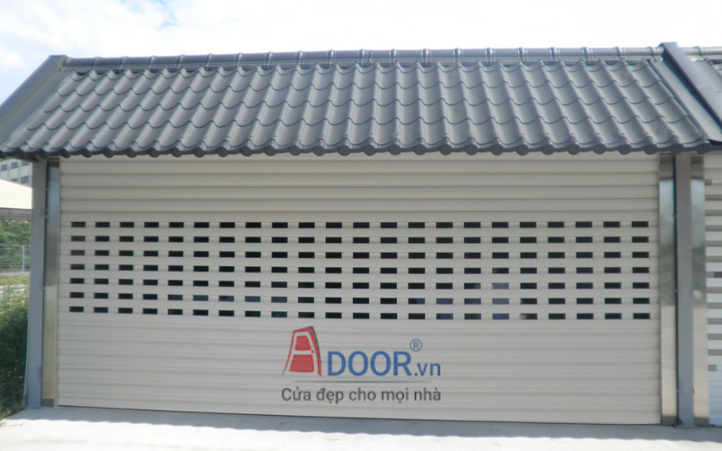 Mẫu cửa cuốn khe thoáng tại Thuận An LG15
