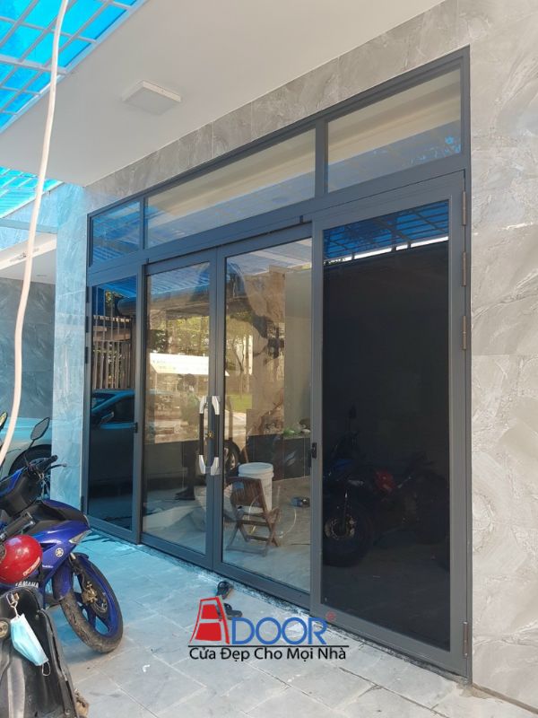 Mẫu cửa nhôm kính hệ Maxpro vừa có thể trượt vừa có thể mở quay Mẫu cửa nhôm kính hệ Maxpro vừa có thể trượt vừa có thể mở quay