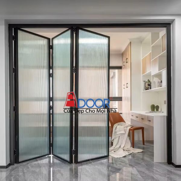 Mẫu cửa nhôm Slim xếp trượt 3 cánh tại một căn hộ cao cấp Mẫu cửa nhôm Slim xếp trượt 3 cánh tại một căn hộ cao cấp