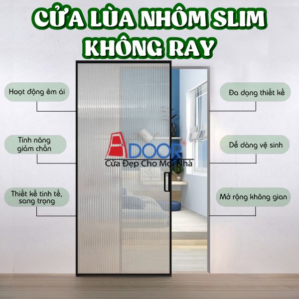Cửa nhôm hệ Slim thiết kế linh hoạt, nâng cao giá trị thẩm mỹ Cửa nhôm hệ Slim thiết kế linh hoạt, nâng cao giá trị thẩm mỹ