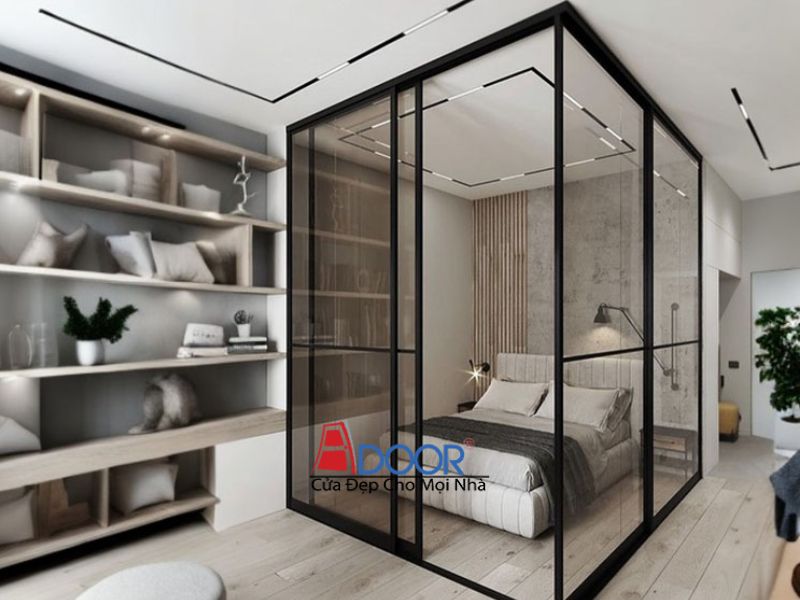 Cửa Slim nối góc 90° tạo không gian mở liền mạch và hiện đại Cửa Slim nối góc 90° tạo không gian mở liền mạch và hiện đại