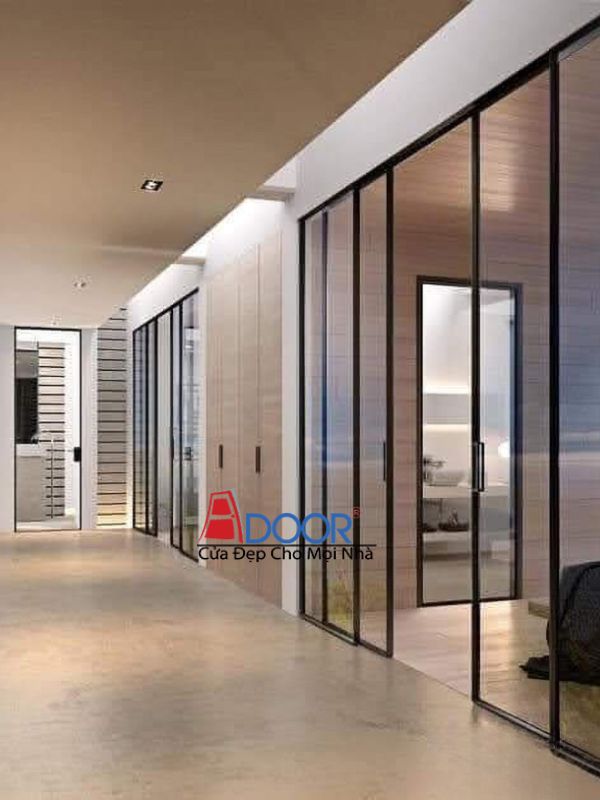 Cửa nhôm kính Slim vận hành êm ái, bền lâu Cửa nhôm kính Slim vận hành êm ái, bền lâu