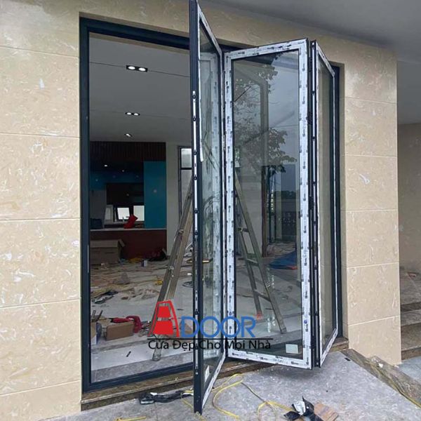 Mẫu cửa nhôm Slim Adoor xếp trượt 5 cánh tại một căn hộ cao cấp Mẫu cửa nhôm Slim Adoor xếp trượt 5 cánh tại một căn hộ cao cấp