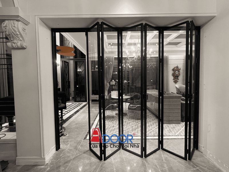 Cửa nhôm Slim xếp trượt tối ưu không gian Cửa nhôm Slim xếp trượt tối ưu không gian