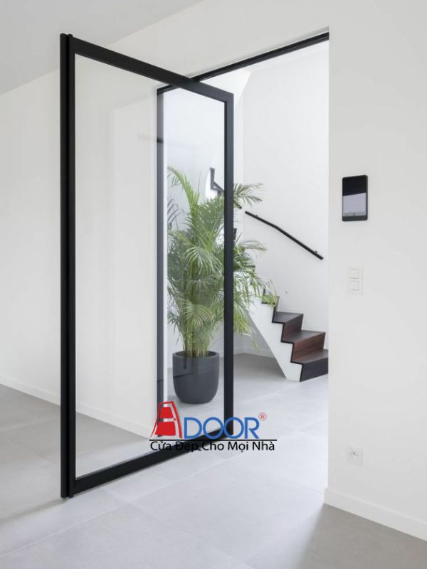 Mẫu cửa Slim pivot sang trọng với trục xoay giữa, tạo điểm nhấn kiến trúc độc đáo Mẫu cửa Slim pivot sang trọng với trục xoay giữa, tạo điểm nhấn kiến trúc độc đáo