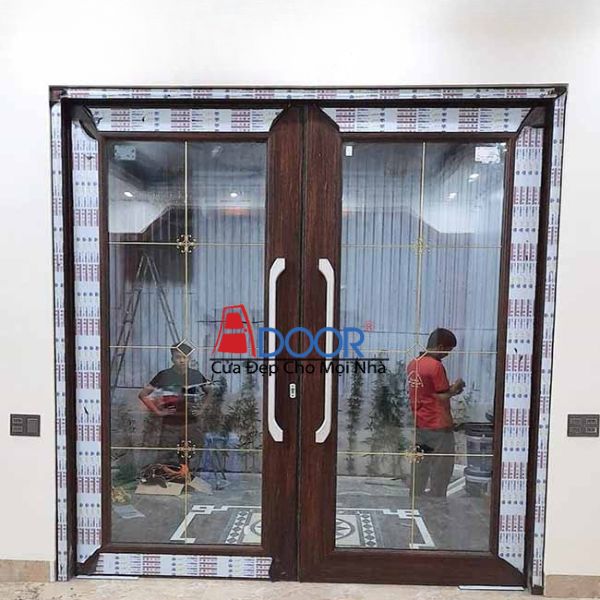 Mẫu cửa nhôm thủy lực 1 cánh không vách Mẫu cửa nhôm thủy lực 1 cánh không vách