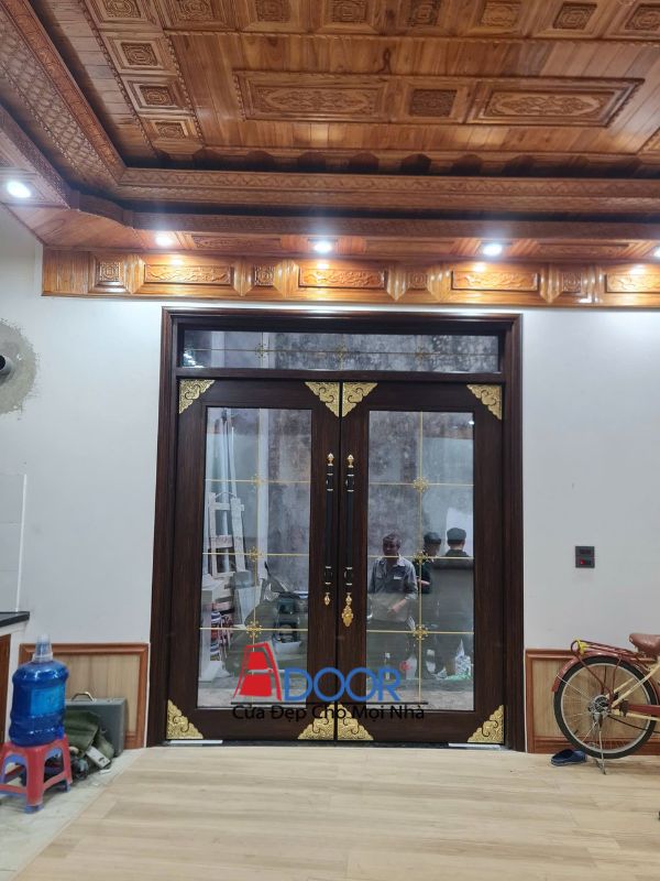 Cửa Adoor hệ thủy lực 2 cánh kết hợp fix trên Cửa Adoor hệ thủy lực 2 cánh kết hợp fix trên lắp đặt cho các công trình có chiều cao lớn