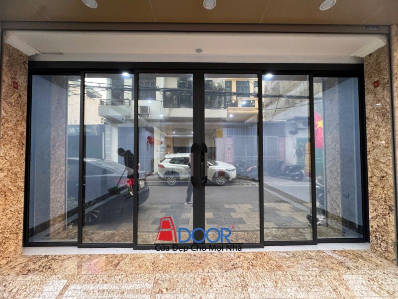 Mẫu cửa nhôm trượt quay 6 cánh Mẫu cửa nhôm trượt quay 6 cánh