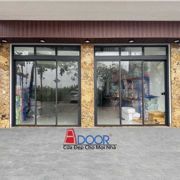 Mẫu cửa 3 cánh trượt quay tại các công trình dân dụng Mẫu cửa 3 cánh trượt quay tại các công trình dân dụng