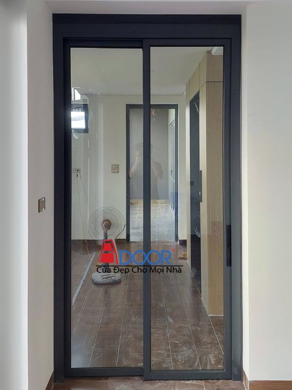 Cửa nhôm kính 2 cánh trượt quay Adoor, thiết kế hiện đại Cửa nhôm kính 2 cánh trượt quay Adoor, thiết kế hiện đại