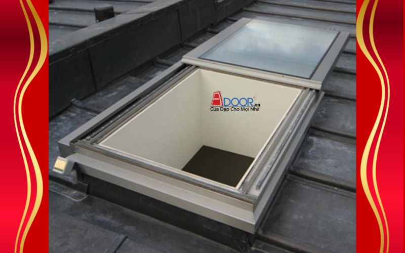 Giếng trời thông minh tự động trượt ngang tại Quảng Ngãi