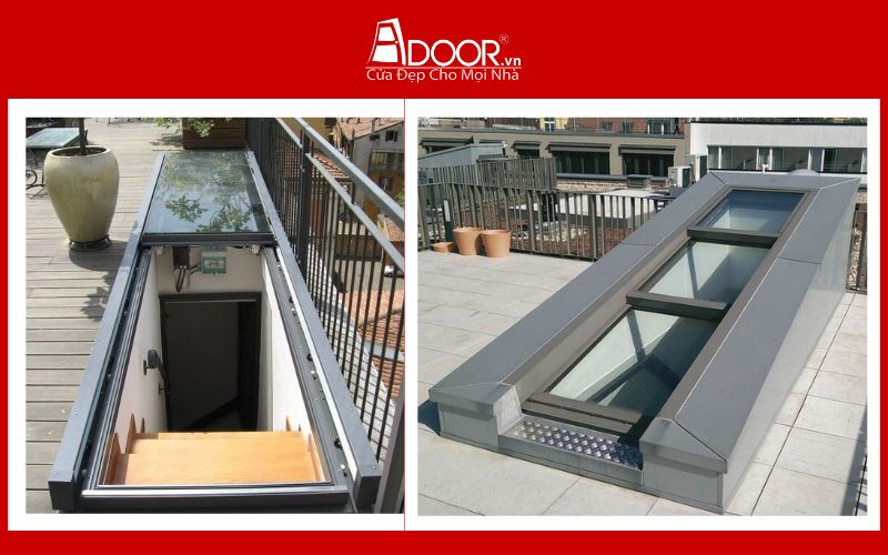 Giếng trời tự động trượt dọc tại Đông Hà