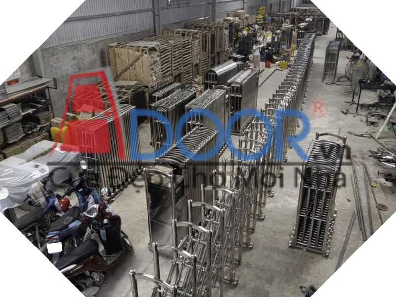 Nhà xưởng sản xuất cửa cổng tự động tại Cà Mau - Adoor