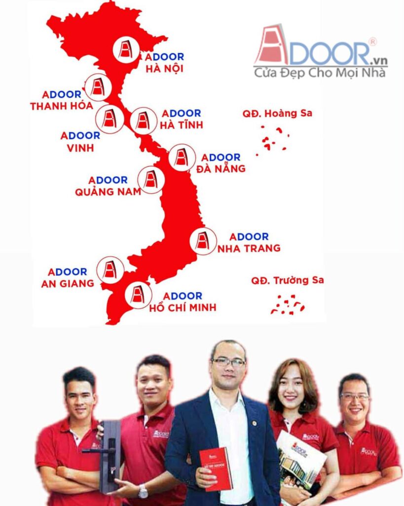 Adoor phân phối khắp các tỉnh thành Adoor phân phối khắp các tỉnh thành