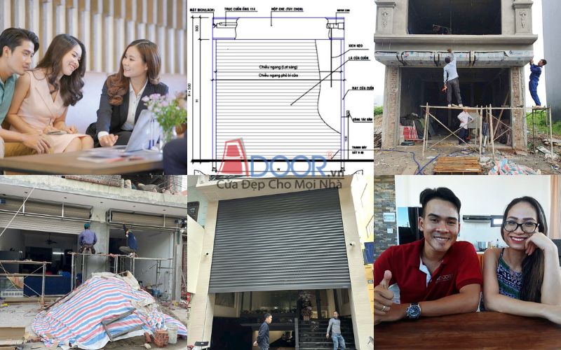 Quy trình lắp đặt cửa cuốn tại Bình Thạnh chuẩn Adoor