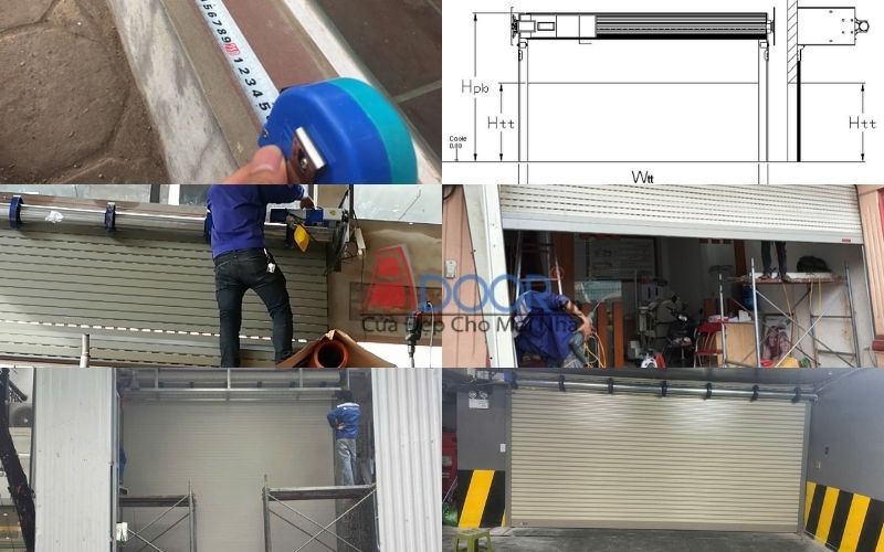Quy trình lắp đặt cửa cuốn chuẩn Adoor