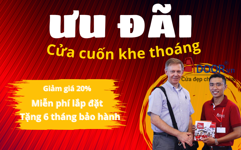 Ưu đãi cửa cuốn khe thoáng tại Long Xuyên