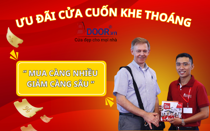 Ưu đãi cửa cuốn khe thoang tại Tân Uyên