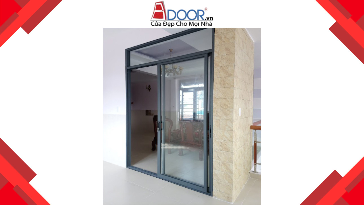 cửa đi mở lùa xingfa 2 cánh