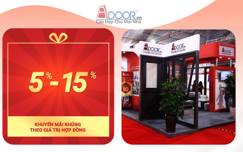 Adoor tham gia hội chợ cùng những ưu đãi khi mua cửa cuốn Đài Loan tại Tây Ninh