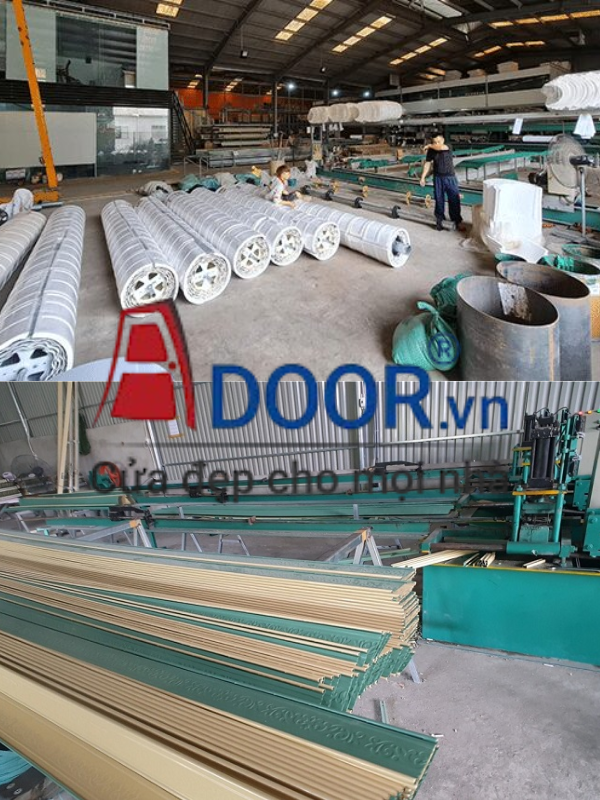 Nhà xưởng sản xuất cửa cuốn khe thoáng tại Adoor