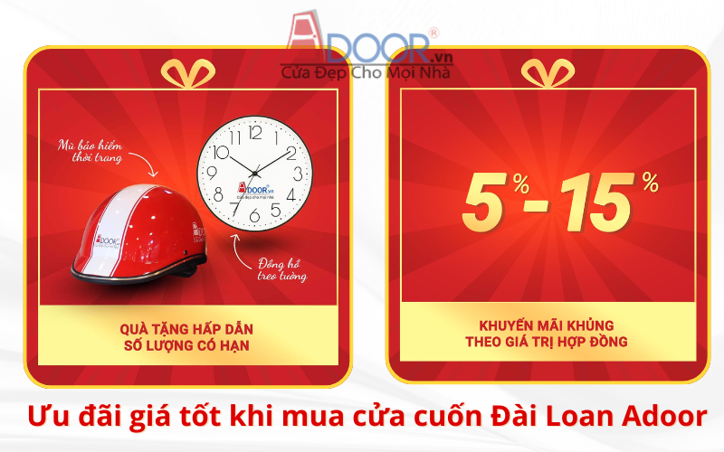 Các chương trình giảm giá mới nhất của Adoor khi mua cuốn Đài Loan tại Bến Tre