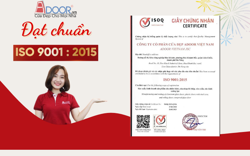 Cam kết về chất lượng cửa cuốn Đài Loan Adoor
