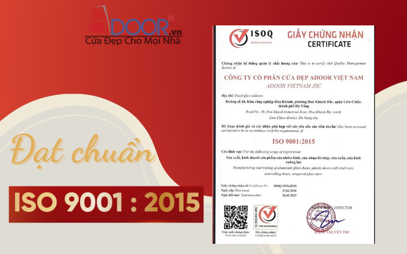 Chứng nhận chất lượng và tiêu chuẩn an toàn đối với cửa cuốn Đài Loan tại Cao Lãnh của Adoor