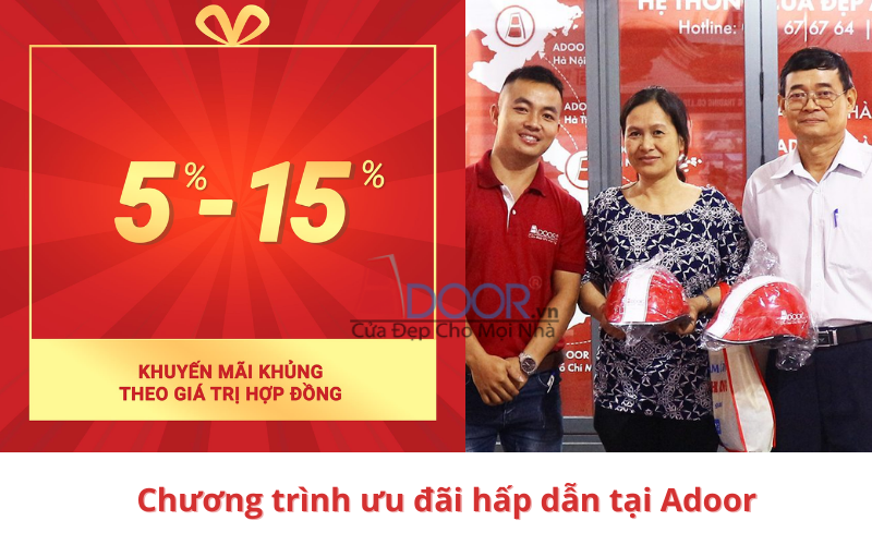 Chương trình ưu đãi hấp dẫn Kiên Giang Adoor