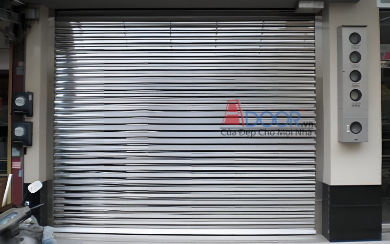 Cửa cuốn Đài Loan tự động bằng Inox 304
