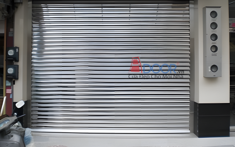 Cửa cuốn Đài Loan tự động bằng inox 304 Adoor