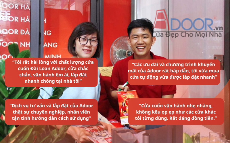 Đánh giá thực tế từ khách hàng về cửa cuốn Đài Loan tại Đồng Xoài Adoor