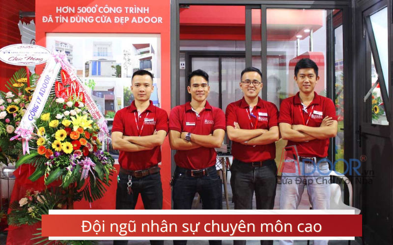 Đội ngũ nhân sự chuyên môn cao tại Adoor Bến Tre