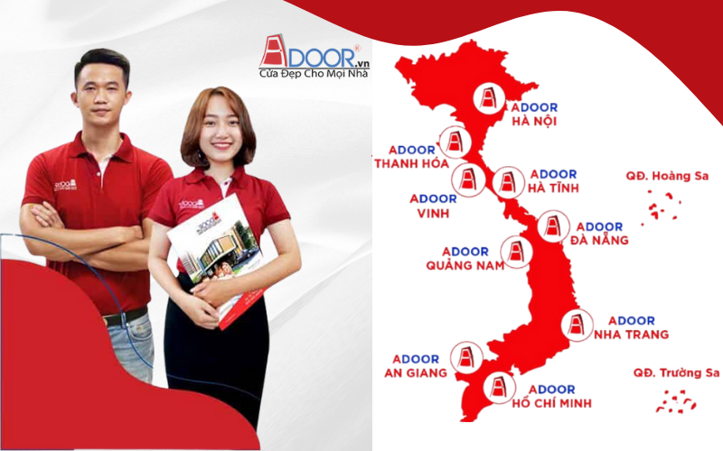 Hệ thống phân phối rộng khắp của Adoor tại Cam Ranh