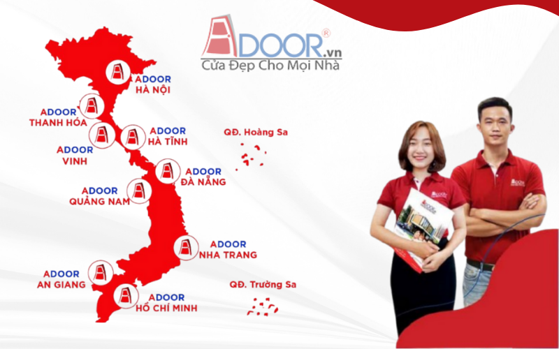Mạng lưới phân phối rộng khắp, hỗ trợ nhanh chóng của cửa cuốn Đài Loan tại Sa Đéc của Adoor